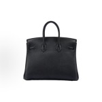 HERMES爱⻢仕 Birkin 25 ⾦扣 ⼥款 89 Noir ⿊⾊